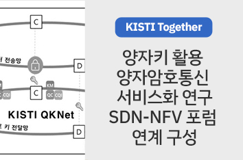 [KISTI Together] 양자키 활용 양자암호통신 서비스화 연구 SDN-NFV포럼 연계 구성
